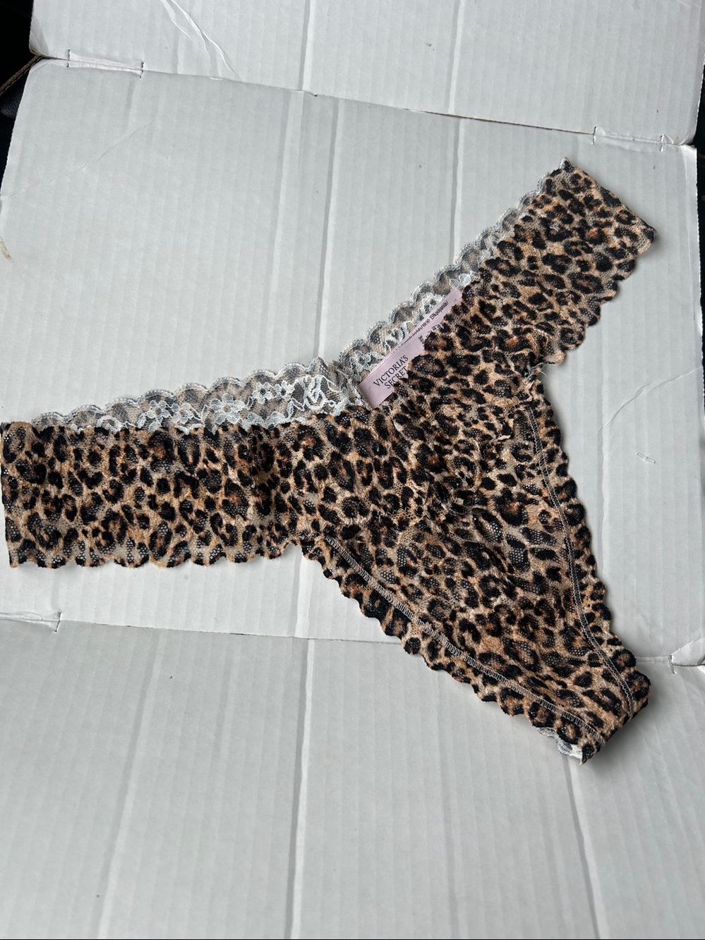 For bundles only - Victoria's Secret Leopard Lace Panties Thong M